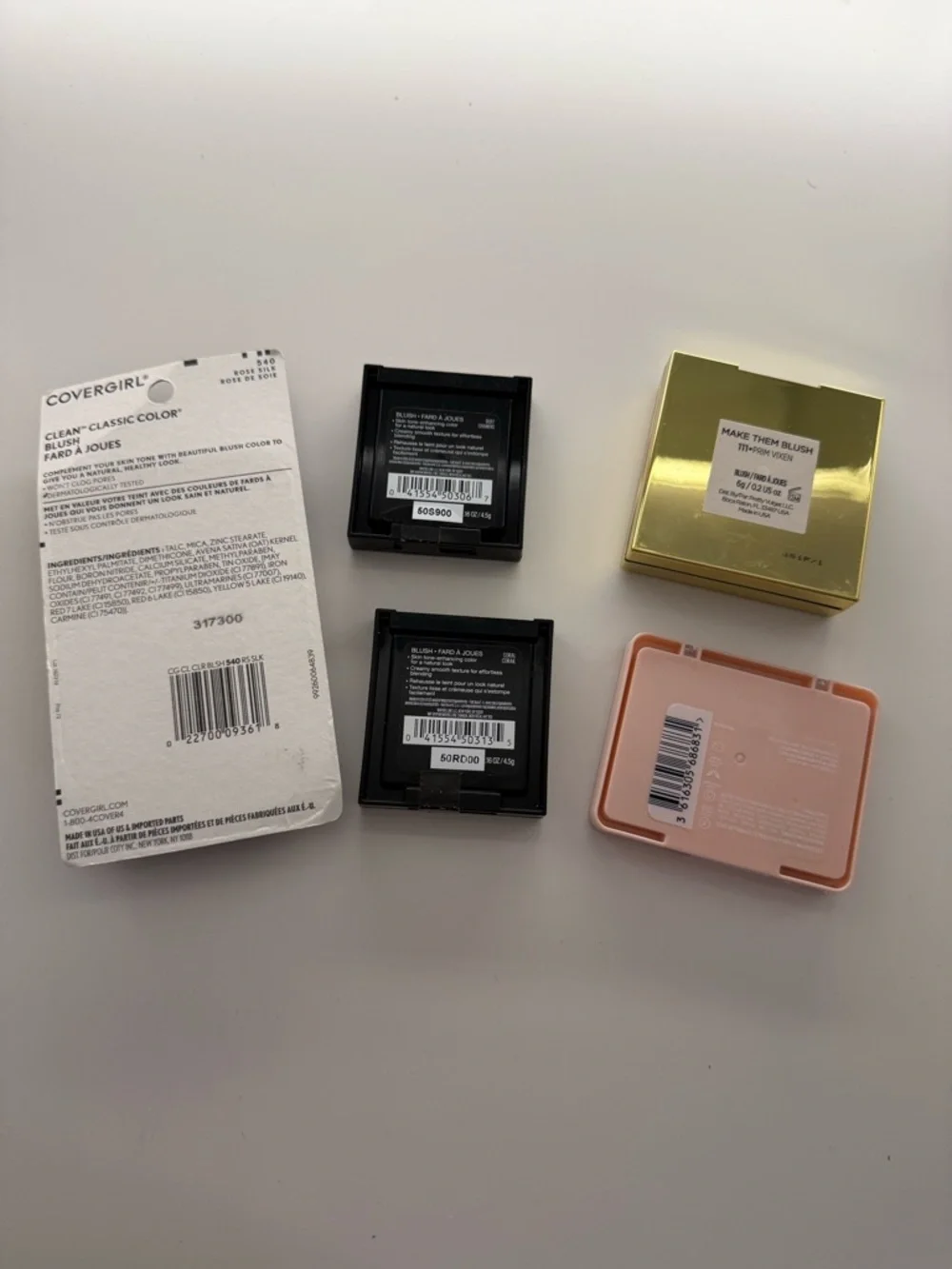 Make-up set different brands